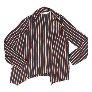 Lush Women's Size Medium Striped Sheer Cardigan